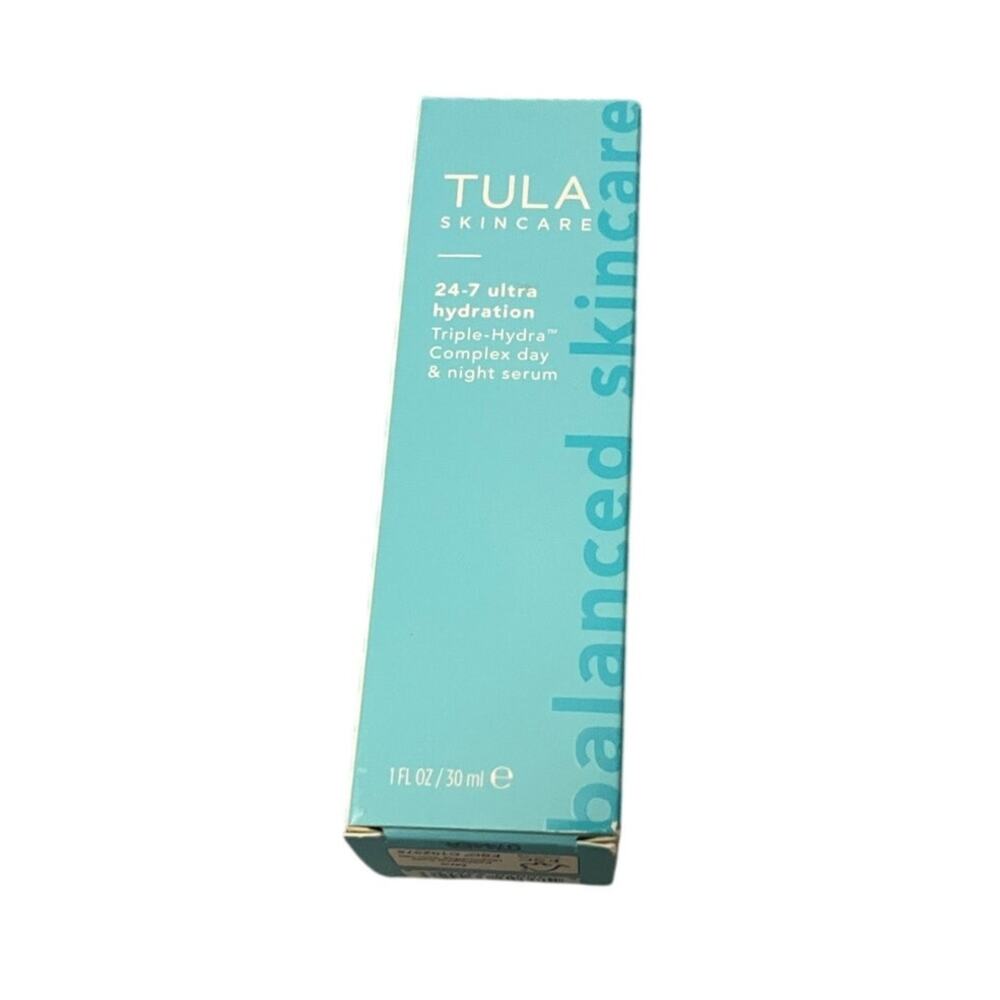 TULA 24-7 Ultra Hydration Serum NIB 1oz Triple-Hydra Complex Day&Night Skincare